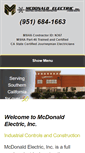 Mobile Screenshot of mcdonaldelectric.net